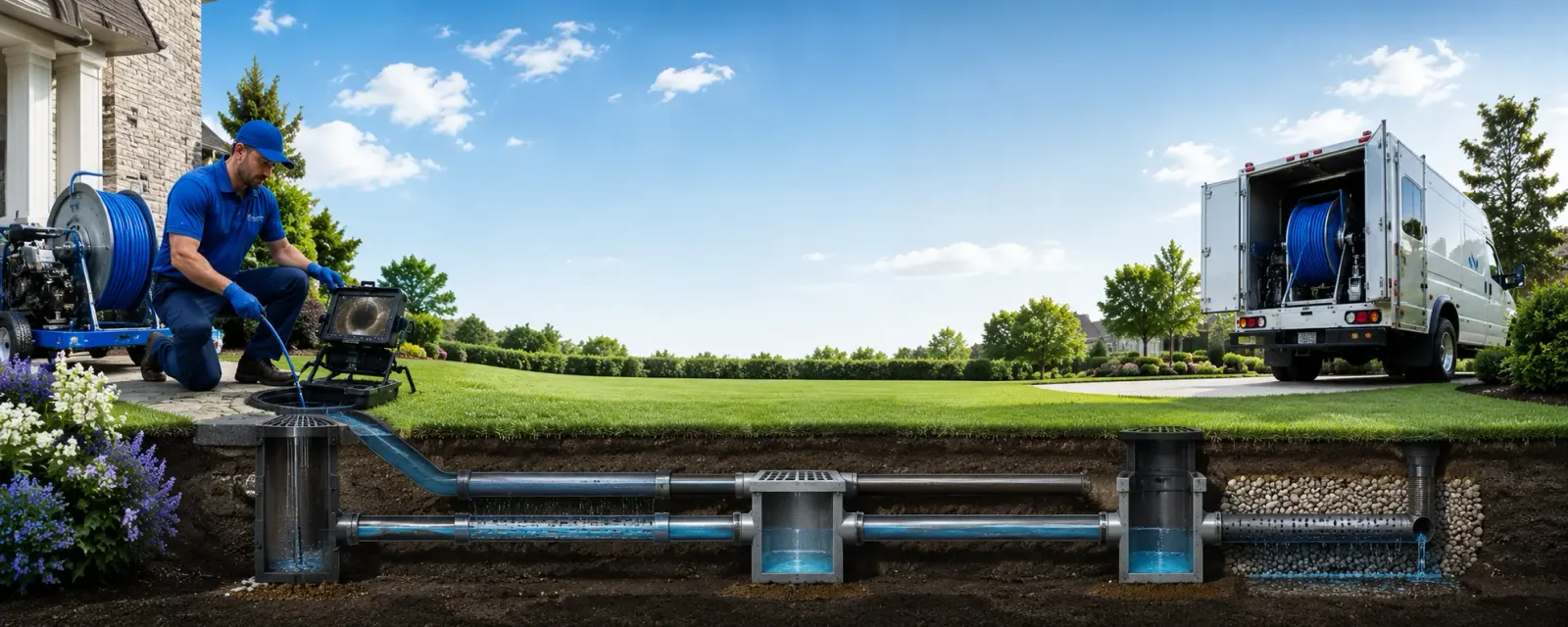 Outdoor drain cleaning information for Fountain Valley, CA